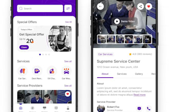 develop a robust mechanic finder app, mechanic marketplace app, car repair app