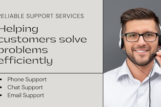 be your professional customer service representative and chat support