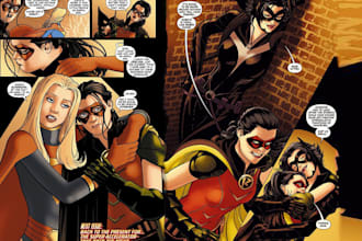 comic book illustration superhero comic cover storyboard graphic novel nsfw