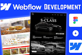 develop or convert responsive webflow landing page, figma to webflow expert