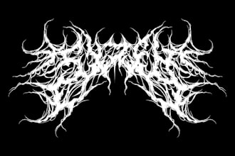 draw black, slam, or death metal logo for your band