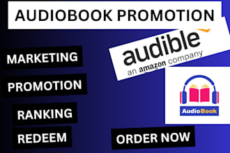 promote your audible audiobook, ebook or paperback to increase your sales