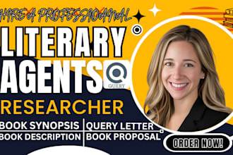 write critique or edit book proposal, query letter, synopsis find literary agent