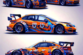 do racing car wrap design, racing car wrap, car wrap design