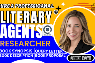find top literary agent for fiction, nonfiction book, movie script, sreenwriting