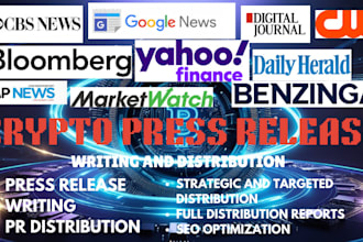 write crypto press release, pr distribution and submit press release