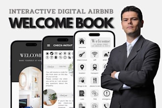design digital airbnb welcome book