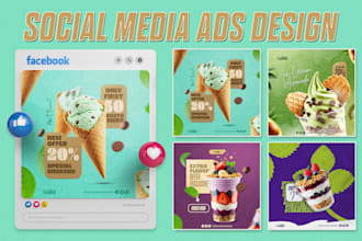design food menus, posters, flyers, and social media ads