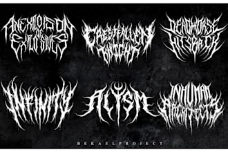do a metal,hardcore,heavy metal, black metal band logo