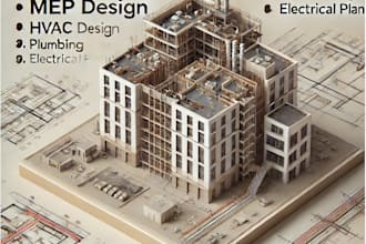 design bim models, mep, hvac, plumbing, and electrical plans in revit