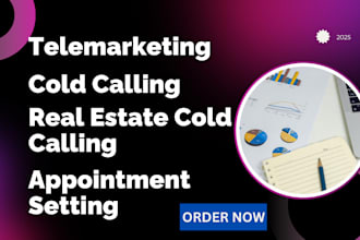 do cold calling, telemarketing for your business, appointment setting VA for you