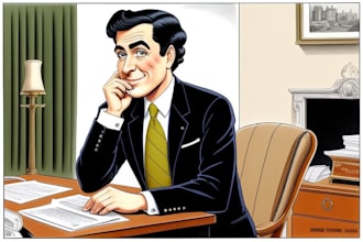 create satire, editorial or political cartoons for you