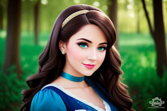 draw a beautiful disney style portrait