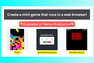 create a mini game that runs in a web browser