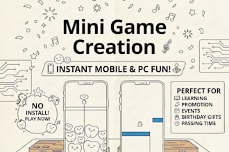 make a custom mini game that your customers, friends, or guests can play