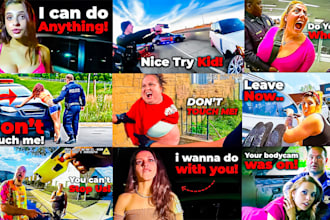 be high CTR custom police bodycam and true crime niche youtube thumbnails maker