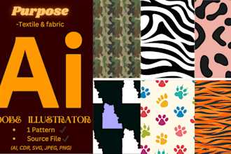 create camouflage patterns for your textile and fabric print