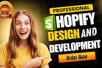 design or redesign pro level shopify store, shopify website, dropshipping store