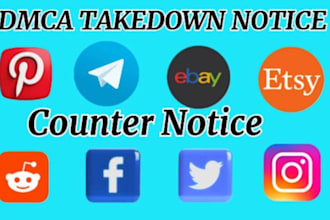 send dmac takedown notice to report facebook,instagram,youtube,reddit,under dmca