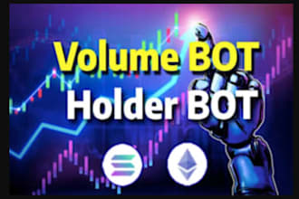 make trading volume bot, pump fun bot, bundle bot holder bot on xrpl, evm solana