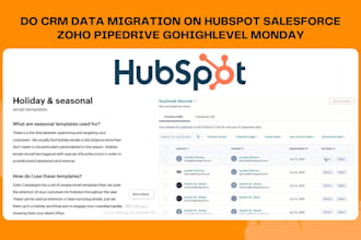 do CRM data migration on hubspot salesforce zoho pipedrive gohighlevel monday