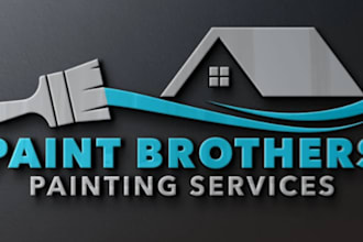 design modern painting logo