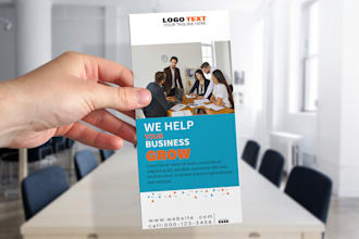 create stunning rack card or dl flyer