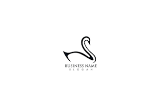 design elegant swan logo