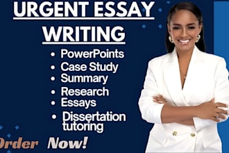 do urgent essay writing, research and summary as an expert