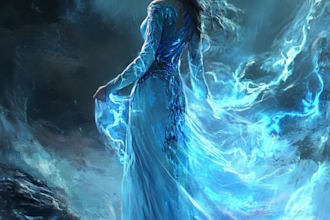 make a fantasy character art for you or similar