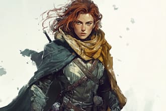 draw a dnd character art and dnd character art