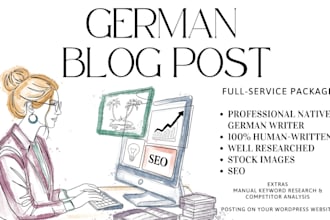 write an original and professional blog post in german
