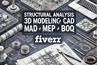 do structural analysis, 3d modeling, and cad drawings for your project