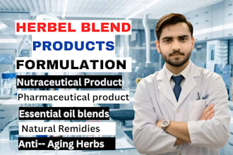 formulate herbal remedies or blend, allopathic, nutraceutical or pharma products