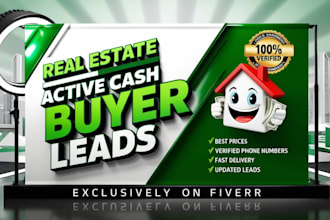 do real estate active cash buyers leads and updated motivated seller leads