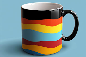create trendy tumbler, coffee mug and t shirt designs