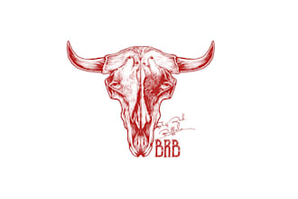 design unique big red buffalo logo