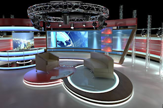 do 3d stage design, virtual stage design, stage modelling , stage rendering