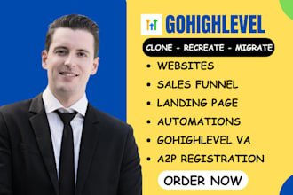design or redesign gohighlevel website, sales funnel, landing page and surveys