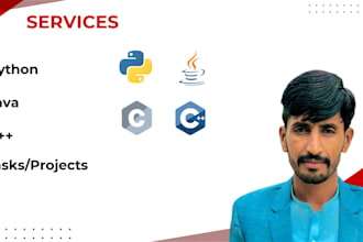 python java, c, cpp programmer for code development projects