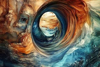 paint abstract and surreal watercolor acrylic art