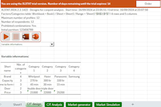 regression analysis or product analysis