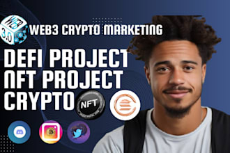 promote manage for meme coin, defi nft crypto web3 and blockchain project