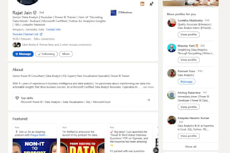 create, optimize linkedin profile, resume or cover letter