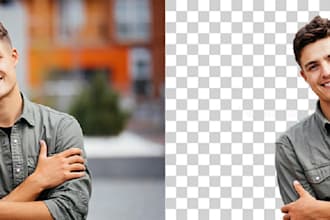 do professional background removal photo editing and cutout image