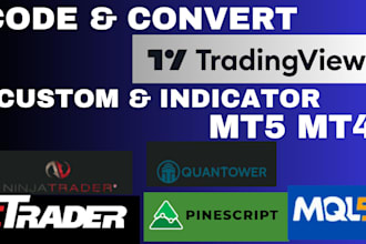 code tradingview to ninjatrader 8, thinkorswim quantower, tradestation mt5 mt4