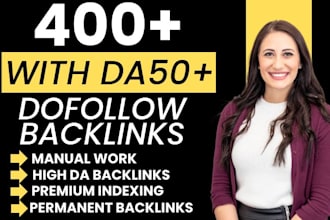 make 400 high authority da90 contextual seo dofollow backlinks