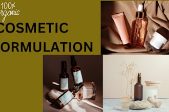 be cosmetic chemist to develop formulation for organic product