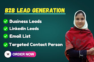 do b2b lead generation, linkedin leads and email list building