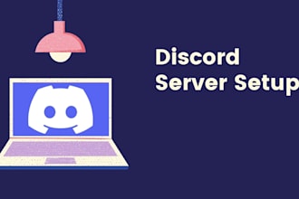 make you a discord server quickly and goodlooking